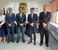 Reunião do MP PB com secretário de Administração Penitenciária (Foto: MP PB)