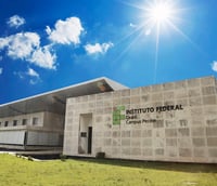 Fachada do câmpus de Pecém do IFCE (Foto: Secitece/Governo CE)