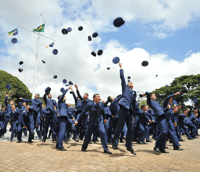 Foto cadetes da Epcar em formatura (Foto: Divulgação/Epcar)