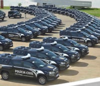 Viaturas da Polícia Civil de Minas Gerais (Foto: Marco Evangelista/Imprensa MG)