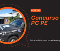 Arte de capa do concurso PC PE (Foto: Divulgação)