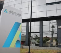 Placa sinalizadora da Agepar (Foto: Rodrigo Morosini - ACS/Agepar)