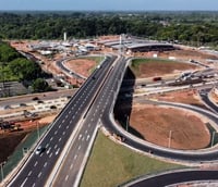 Imagem de trecho do BRT Metropolitano (Foto: Marcelo Souza/Agência Pará)