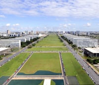 Imagem aérea da Esplanada dos Ministérios (Foto: Divulgação)