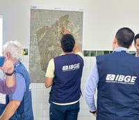 Profissionais contratados temporariamente para os Censos do IBGE (Foto: Divulgação IBGE)