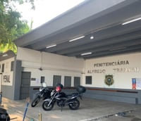 Fachada da Unidade Penitenciária da Seap RJ (Foto: Divulgação Pacto RJ)