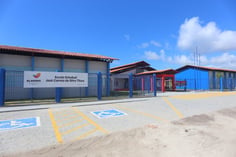 Fachada de escola estadual em Alagoas (Foto: Wellington Alves/Secom)