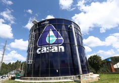 Estrutura de reservatório de água da Casan SC (Foto: Acervo/Casan SC)