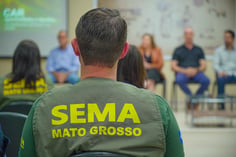 Servidor do Sema MT (Foto: Anderson Lippi/Prefeitura de Lucas do Rio Verde MT)