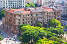 Vista aérea da sede do TJ SP (Foto: Divulgação TJ SP)