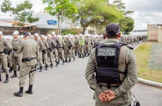 Policiais militares de Alagoas em treinamento (Foto: Igor Lessa/Ascom PM AL)
