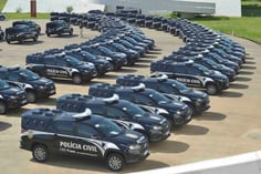 Viaturas da Polícia Civil de Minas Gerais (Foto: Marco Evangelista/Imprensa MG)
