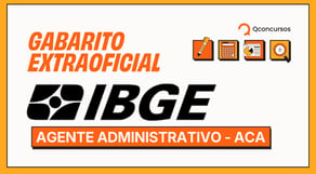 IBGE: Gabarito Extraoficial Agente Censitário Administrativo (ACA) - AO VIVO