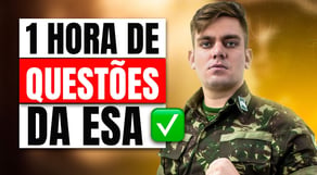 1HR de Questões da ESA resolvidas 🔥🔥🔥