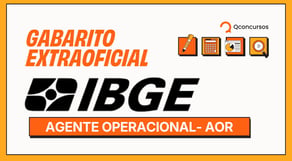 IBGE: Gabarito Extraoficial Agente Operacional Regional (AOR) - AO VIVO