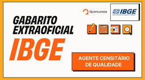 Gabarito IBGE 2026 | Correção da prova de Agente Censitário de Qualidade  - AO VIVO