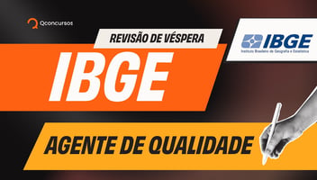 IBGE | Revisão de Véspera sem filtro para Agente de Qualidade - AO VIVO