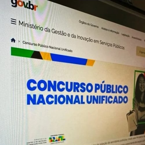Página oficial do Concurso Nacional Unificado (Foto: Divulgação)