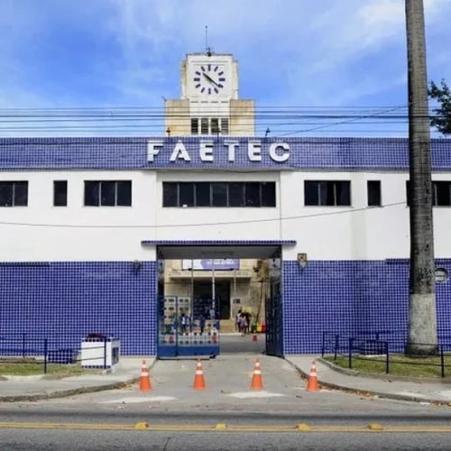 Fachada do campus da Faetec (Foto: Divulgação/PGE RJ)