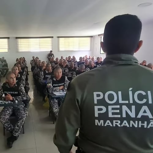 Policial Penal do Maranhão ministra curso (Foto: Seap MA)