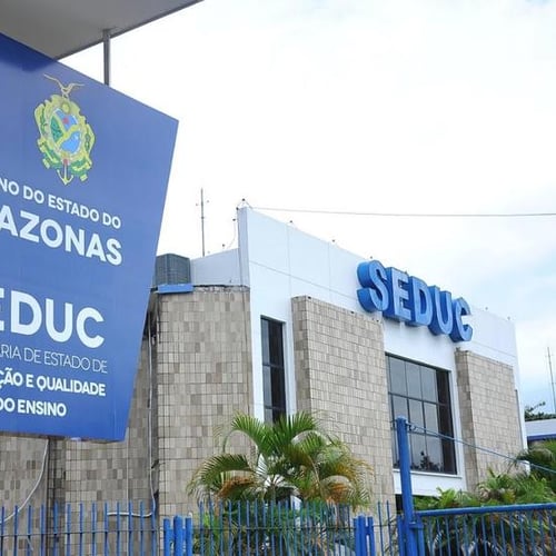 Fachada da Secretaria de Educação do Amazonas (Foto: Divulgação/Seduc AM)