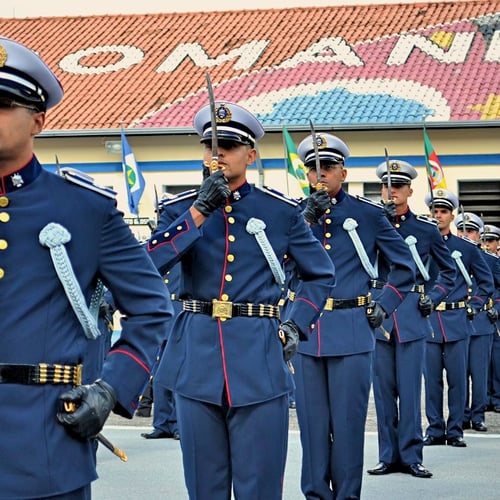 Policiais militares da carreira de oficial (Foto: Divulgação)