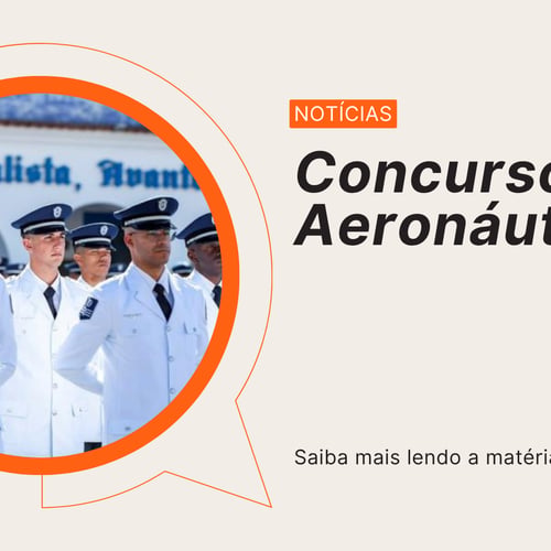 Arte concursos Aeronáutica 2026 (Foto: Divulgação)