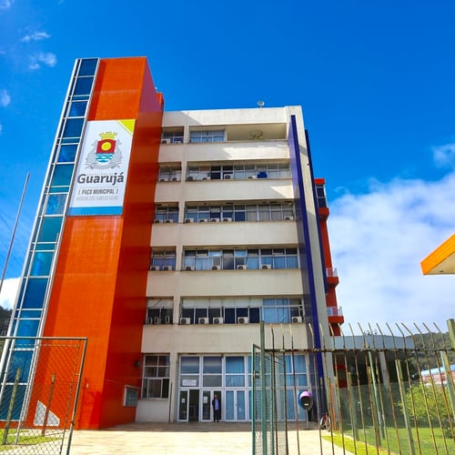 Prédio do Paço Municipal de Guarujá, em São Paulo (Foto: Divulgação)