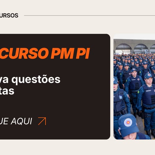 Questões concurso PM PI