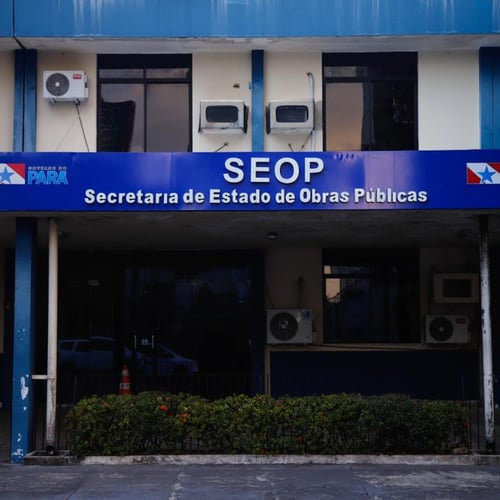Entrada do prédio da Seop PA (Foto: Divulgação)