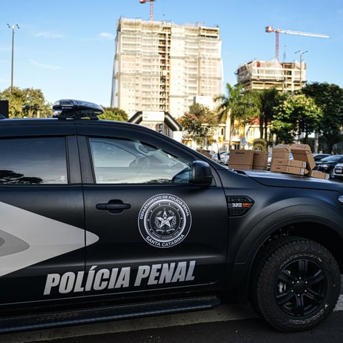 Viatura da Polícia Penal de Santa Catarina (Foto: SAP SC)