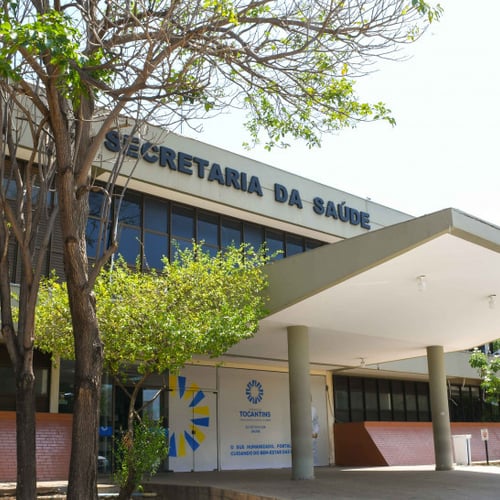 Fachada da Secretaria da Saúde do Tocantins (Foto: Ananda Santos/Governo do Tocantins)