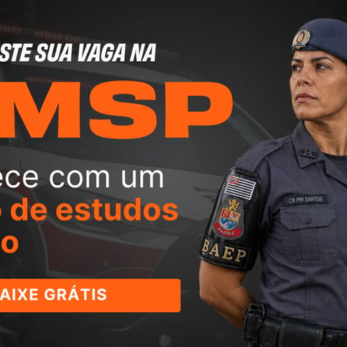 Ebook Plano de Estudos concurso PM SP