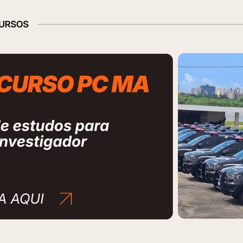Concurso PC MA plano de estudos oficial investigador