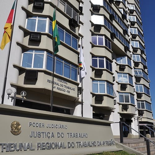 Fachada do TRT RS (Foto: Ascom/Cofen)