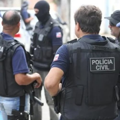 Policiais civis da Bahia (Foto: Ascom/Saeb)
