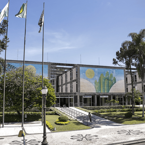Fachada da Prefeitura de Curitiba (Foto: Luiz Costa/SMCS)