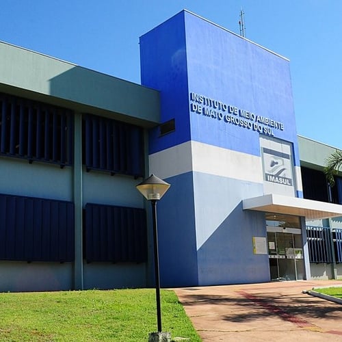 Fachada do Imasul MS (Foto: Edemir Rodrigues/Agência de Notícias de MS)