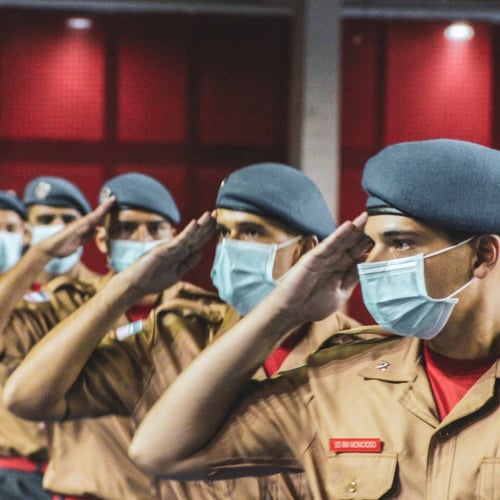 Soldados do Bombeiros ES (Foto: Governo ES/Divulgação)