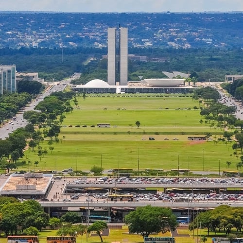 Esplanada dos Ministérios, em Brasília (Foto: Semob DF)