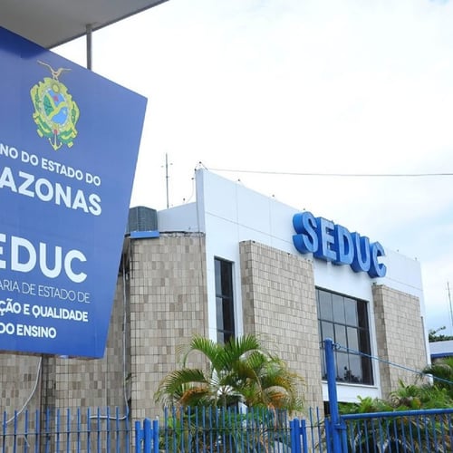Fachada da Secretaria de Estado de Educação do Amazonas (Foto: Divulgação/Seduc AM)