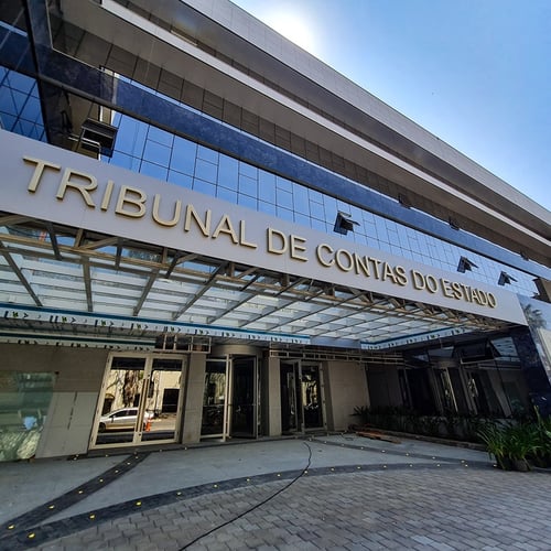 Fachada do Tribunal de Contas do Estado do Rio Grande do Sul (Foto: Divulgação TCE RS)