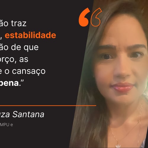 Aprovada no concurso TRF4 e MPU conta trajetória