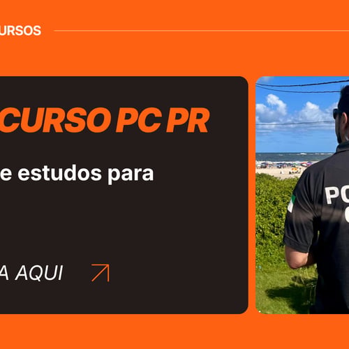 Plano de estudos concurso PC PR