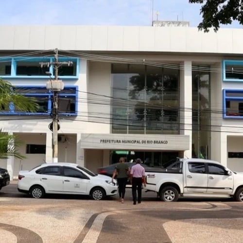 Fachada da Prefeitura de Rio Branco, no Acre (Foto: Divulgação)