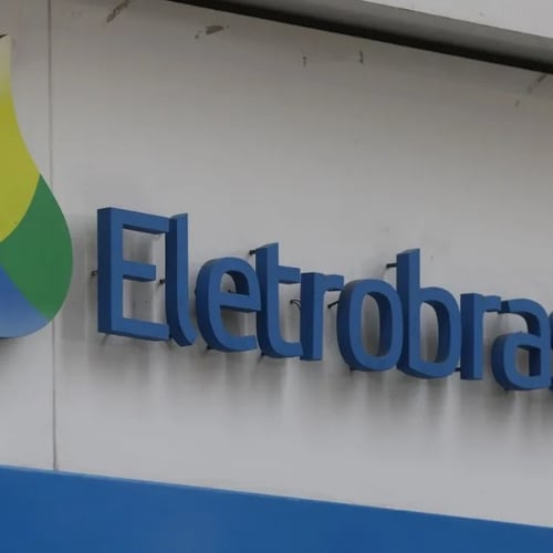 Placa da Eletrobras (Foto: Fernando Frazão/Agência Brasil)