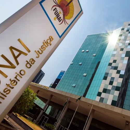 Placa sinalizadora da Funai (Foto: Divulgação)