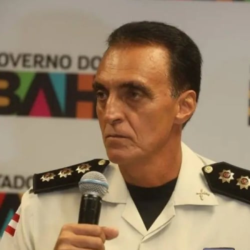 Comandante da PM BA, coronel Magalhães (Foto: Divulgação)