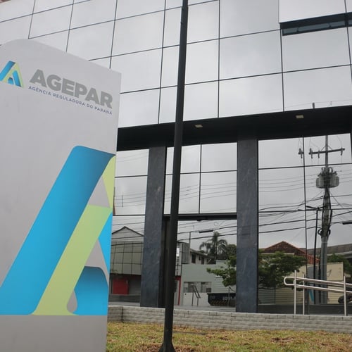 Placa sinalizadora da Agepar (Foto: Rodrigo Morosini - ACS/Agepar)