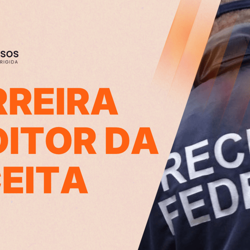Capa criada com o título carreira auditor da Receita